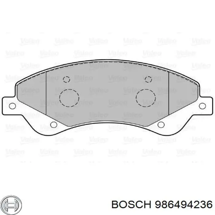 Гальмівні колодки Bosch 986494236 ціна, від 28.74 USD