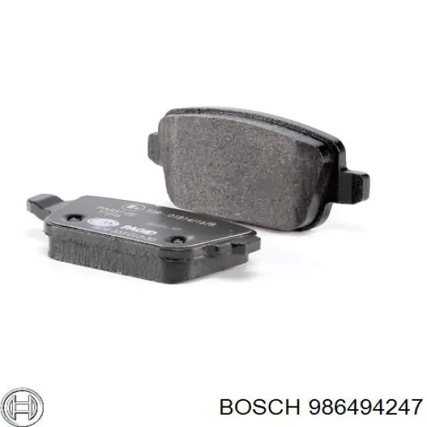 Задні гальмівні колодки Bosch 986494247 ціна, від 27.80 USD