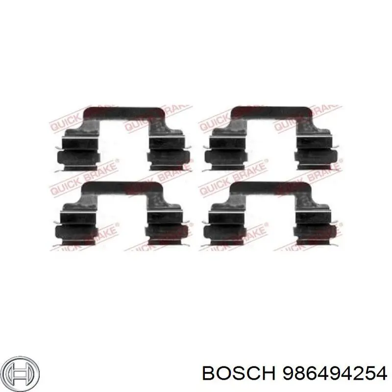 Задні гальмівні колодки Bosch 986494254 ціна, від 47.98 USD