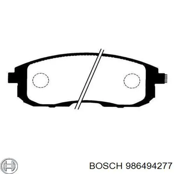 Гальмівні колодки Bosch 986494277 ціна, від 33.71 USD