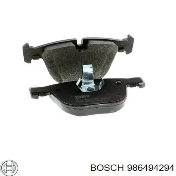 986494294 Bosch Колодки гальмівні задні, дискові