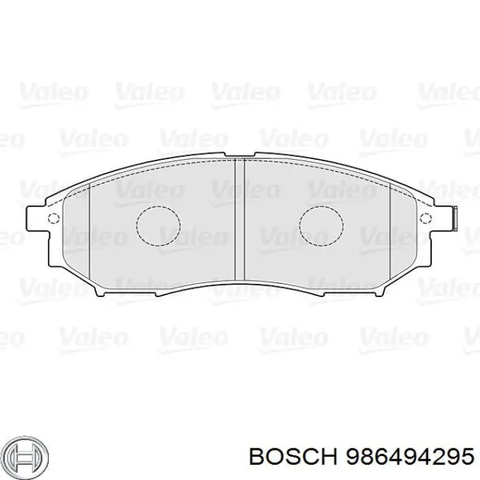 Передні тормозні колодки 986494295 Bosch