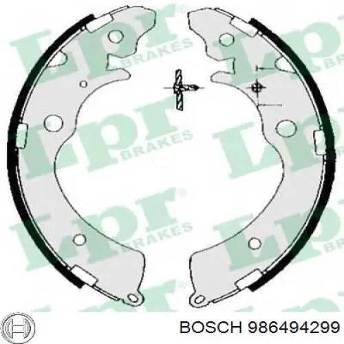986494299 Bosch Передні гальмівні колодки