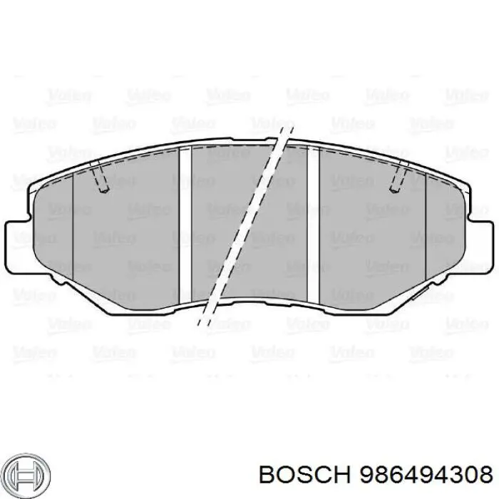 Гальмівні колодки Bosch 986494308 ціна, від 31.25 USD