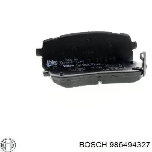 Задні гальмівні колодки 986494327 Bosch