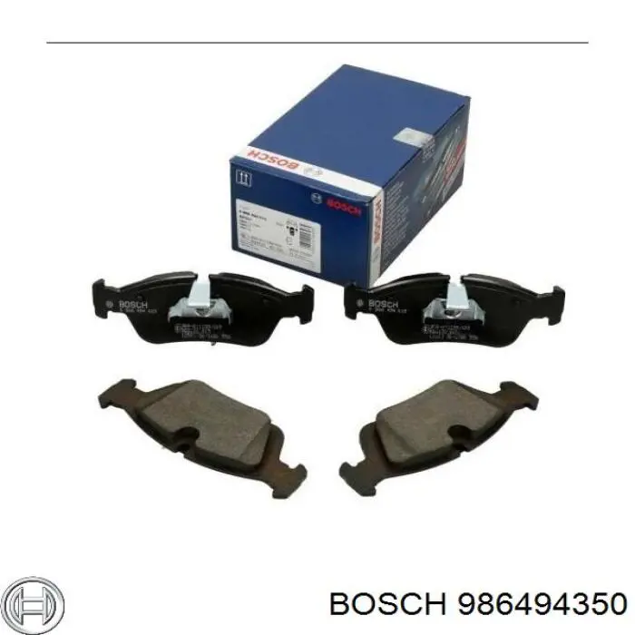 986494350 Bosch колодки гальмові задні, дискові