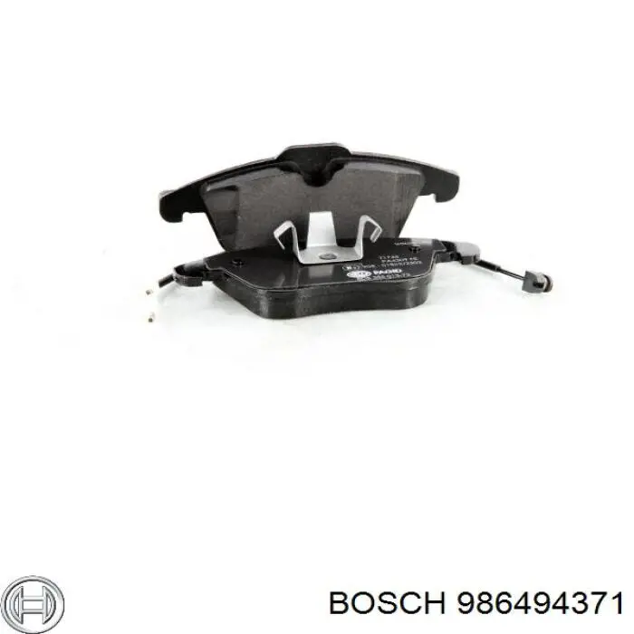 Купити 986494371 Bosch Колодки гальмівні передні, дискові