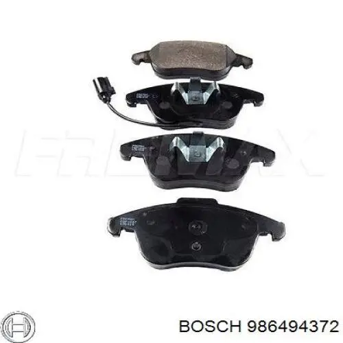Гальмівні колодки Bosch 986494372 ціна, від 29.46 USD