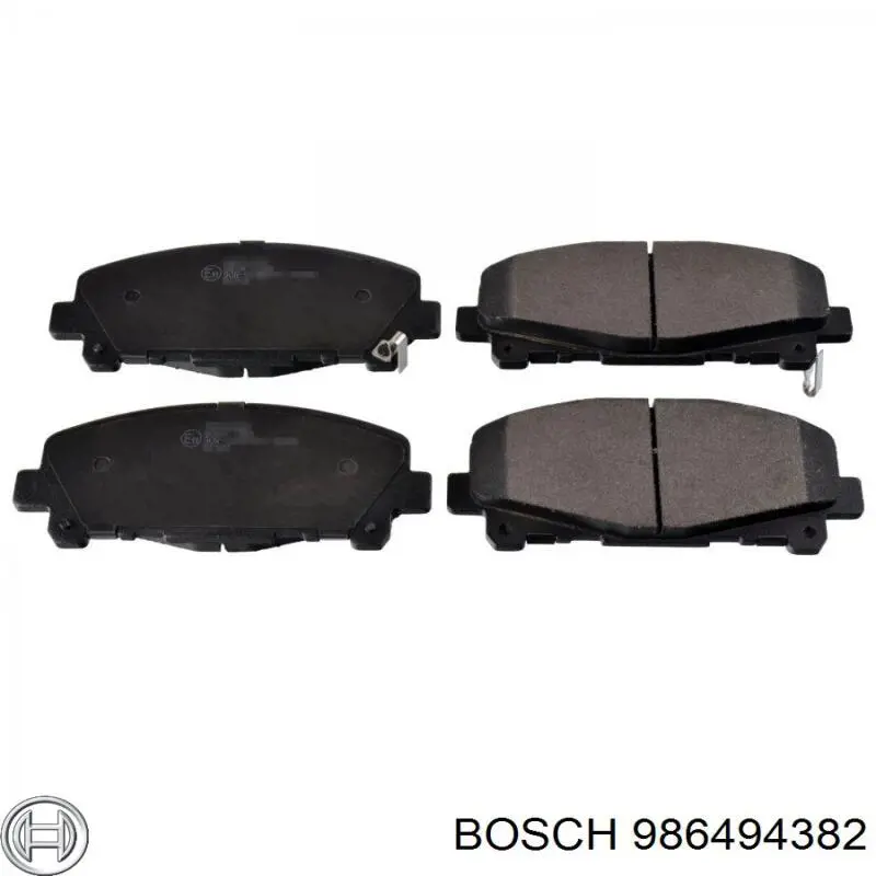 Передні тормозні колодки 986494382 Bosch