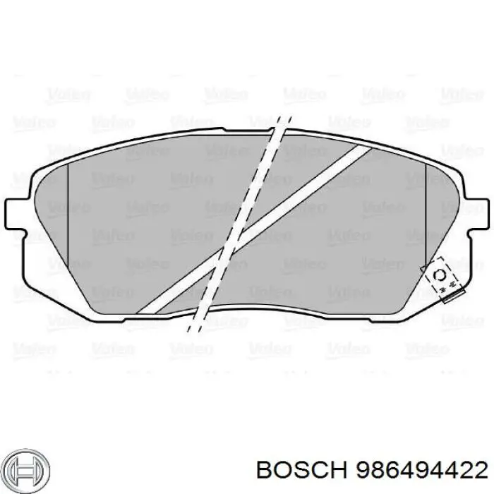 Гальмівні колодки Bosch 986494422 ціна, від 32.88 USD
