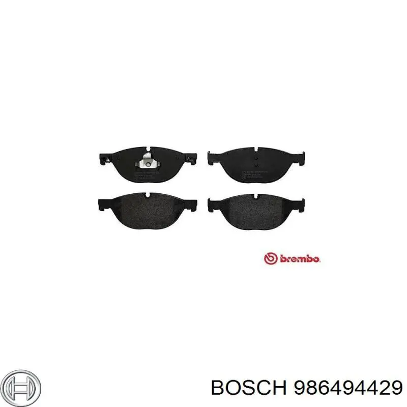 Гальмівні колодки Bosch 986494429 ціна, від 68.87 USD