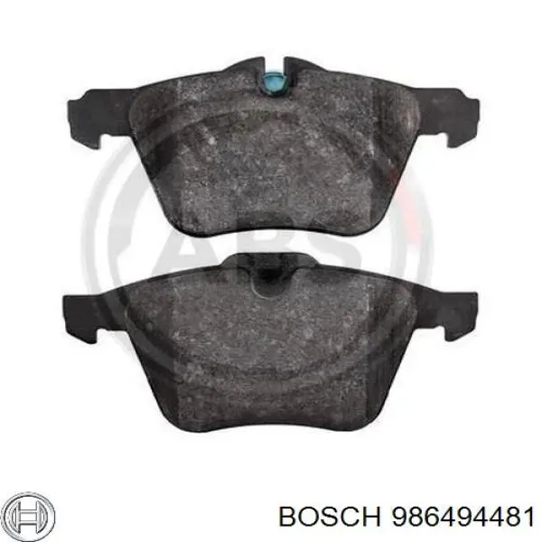 Колодки гальмівні передні, дискові 986494481 Bosch