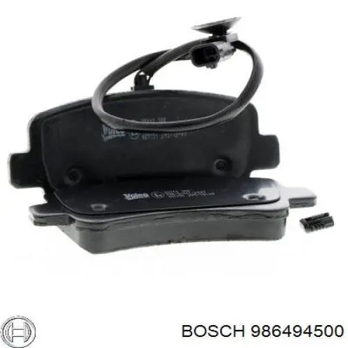 986494500 Bosch Колодки гальмівні задні, дискові