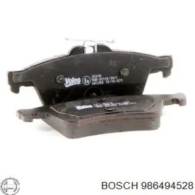 Задні гальмівні колодки 986494528 Bosch