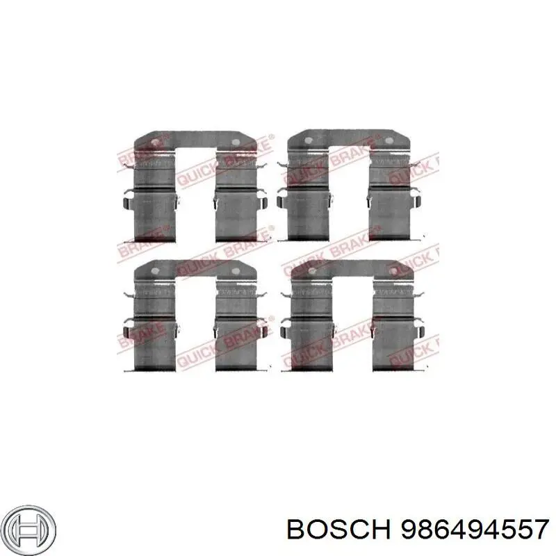 Задні гальмівні колодки Bosch 986494557 ціна, від 19.63 USD