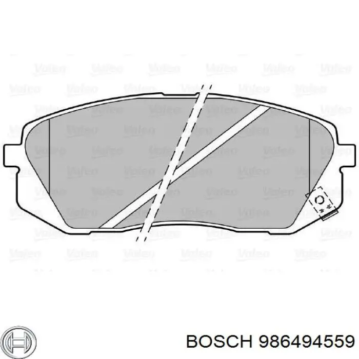 986494559 Bosch Передні гальмівні колодки