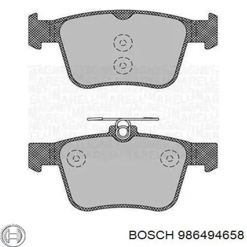 Задні гальмівні колодки Bosch 986494658 ціна, від 28.15 USD