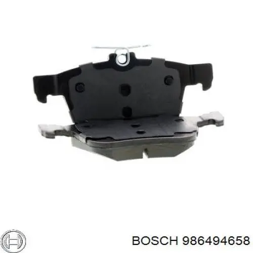 986494658 Bosch Колодки гальмівні задні, дискові
