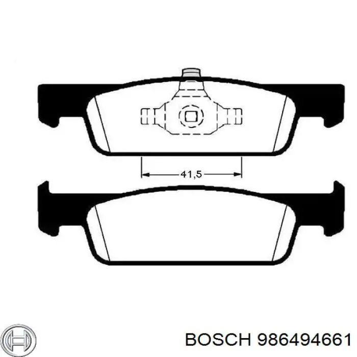 Гальмівні колодки Bosch 986494661 ціна, від 14.10 USD