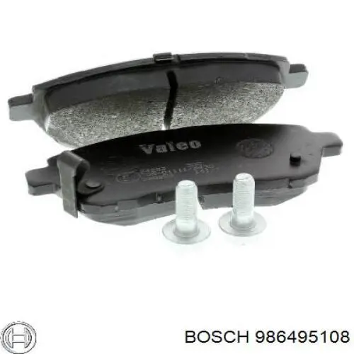 Передні тормозні колодки 986495108 Bosch