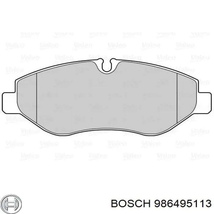 Колодки гальмівні передні, дискові 986495113 Bosch