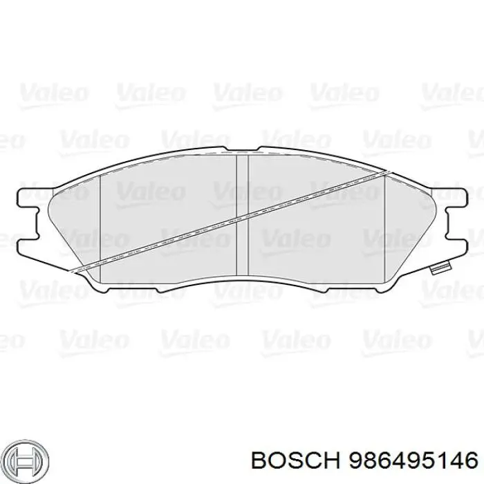Купити 986495146 Bosch Колодки гальмівні передні, дискові