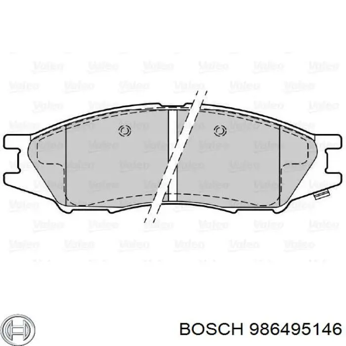 986495146 Bosch Передні гальмівні колодки