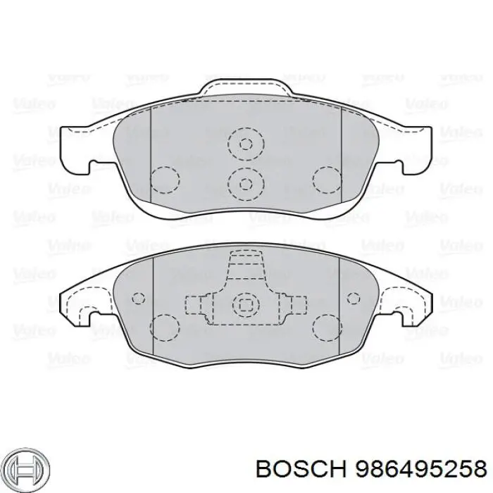 Гальмівні колодки Bosch 986495258 ціна, від 22.41 USD