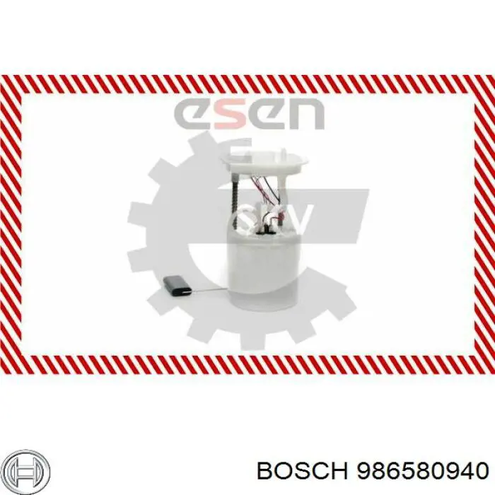 Модуль паливного насосу, з датчиком рівня палива 986580940 Bosch