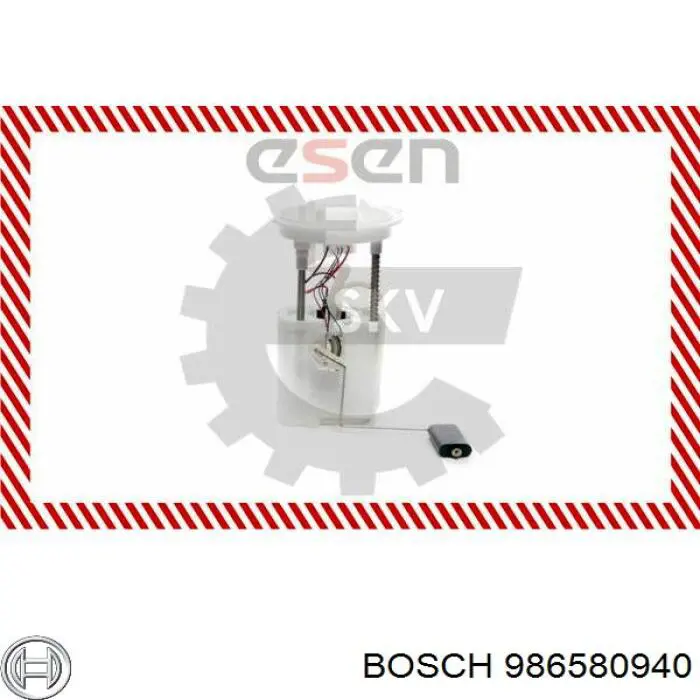 Модуль бензонасоса Bosch 986580940 ціна, від 54.56 USD