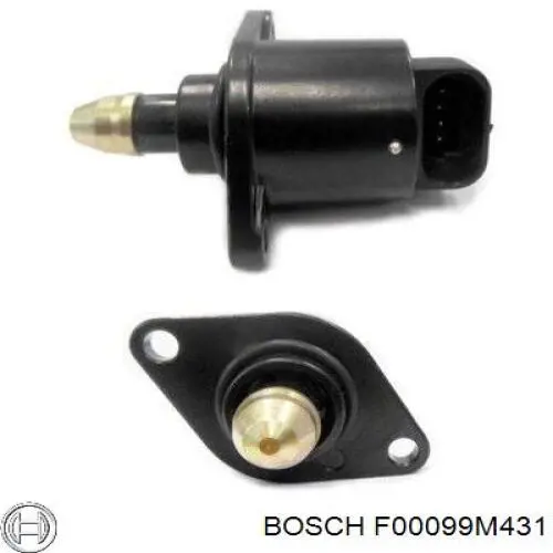 Клапан холостого ходу Bosch F00099M431 ціна, від 9.30 USD