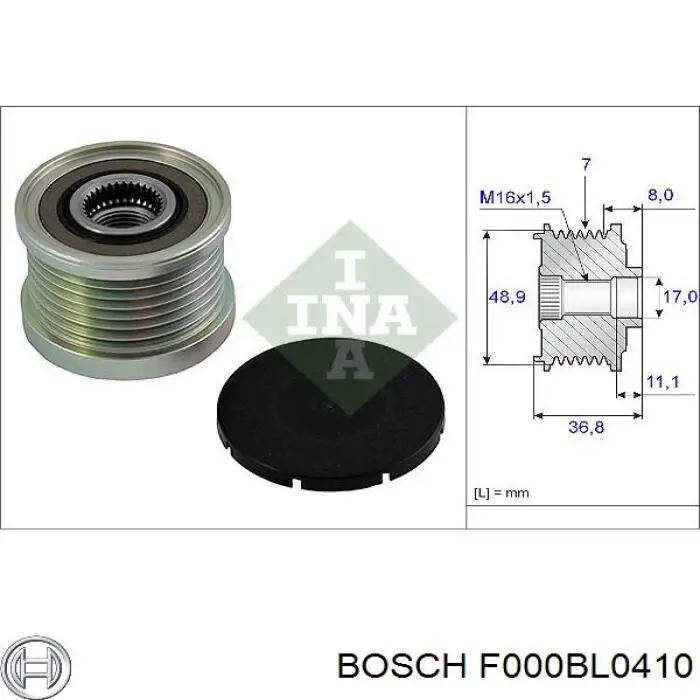F000BL0410 Bosch Авто генератор