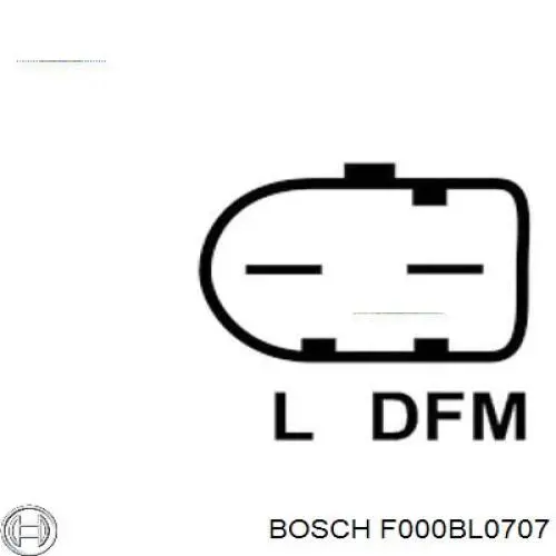 Генератор F000BL0707 Bosch