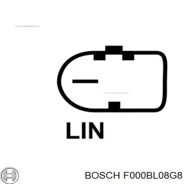 F000BL08G8 Bosch Авто генератор