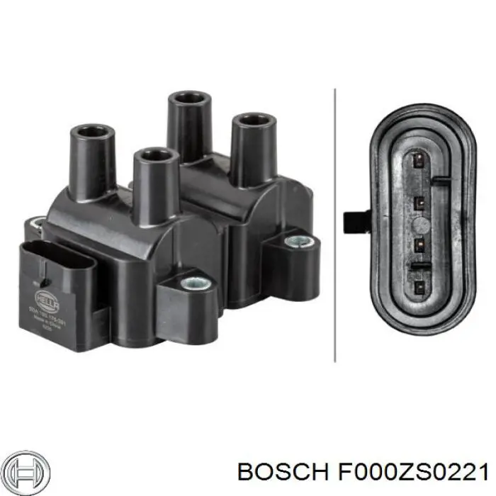 Котушка запалювання Bosch F000ZS0221 ціна, від 25.71 USD