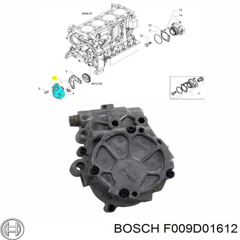 Купити F009D01612 Bosch Насос маслозакачуючий