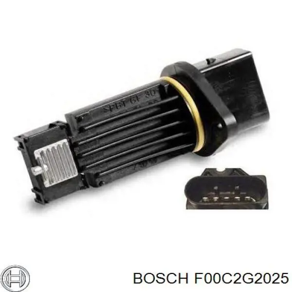 Датчик масової витрати повітря Bosch F00C2G2025 ціна, від 37.39 USD