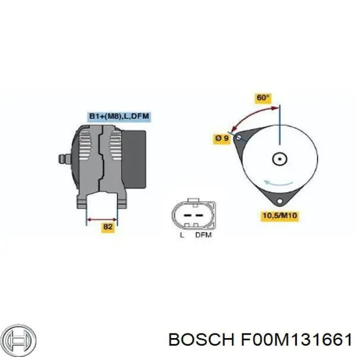 F00M131661 Bosch Якір (ротор) генератора