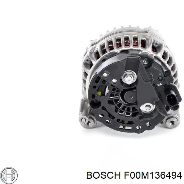 F00M136494 Bosch кришка генератора задня