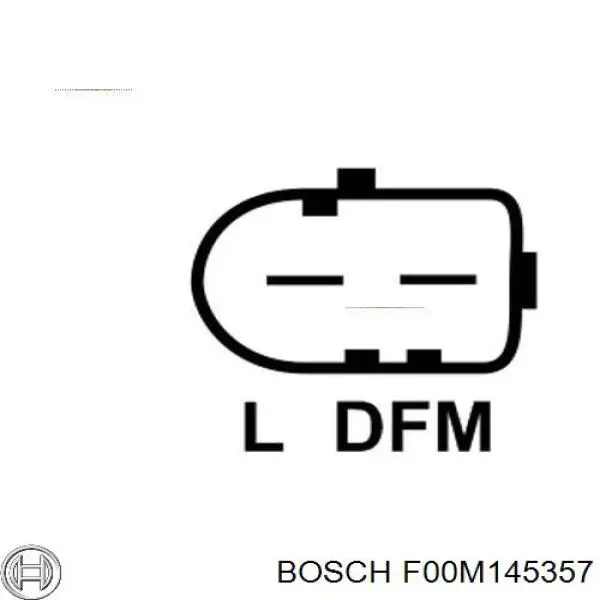 F00M145357 Bosch реле-регулятор генератора, (реле зарядки)
