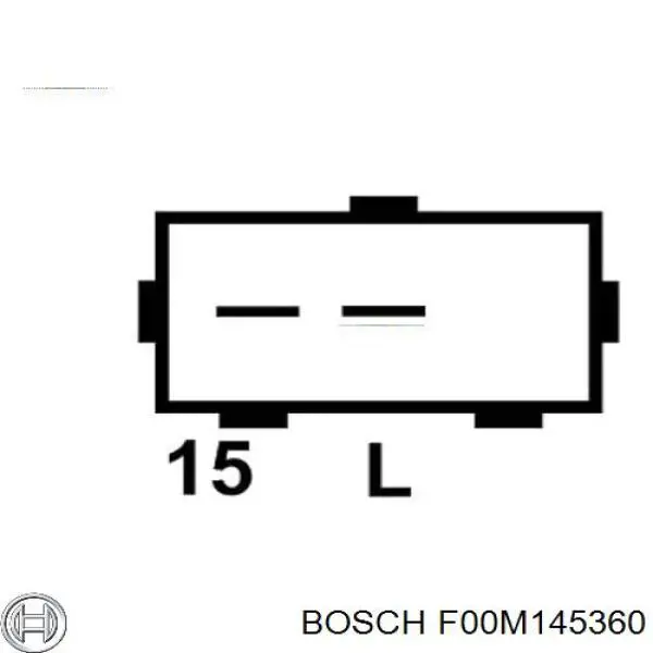 Реле-регулятор генератора, (реле зарядки) F00M145360 Bosch