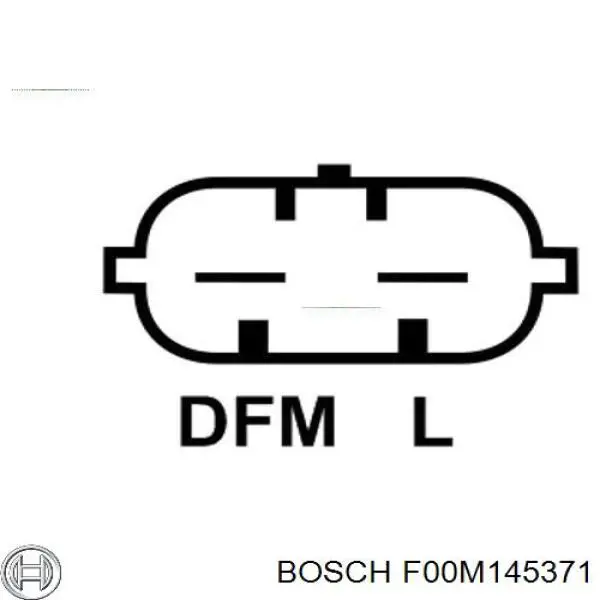F00M145371 Bosch реле-регулятор генератора, (реле зарядки)