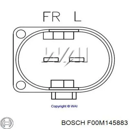 F00M145883 Bosch реле-регулятор генератора, (реле зарядки)