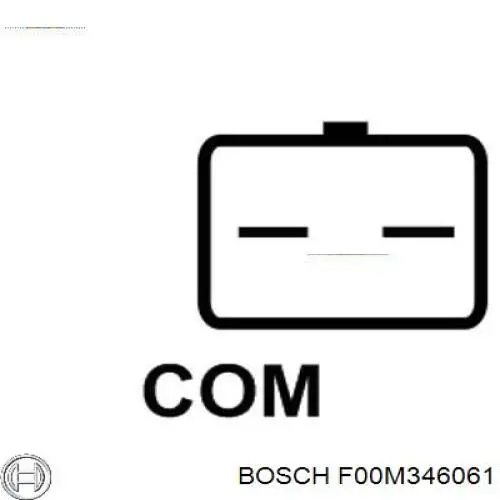 F00M346061 Bosch реле-регулятор генератора, (реле зарядки)