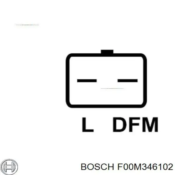Купити F00M346102 Bosch Реле регулятор напруги генератора