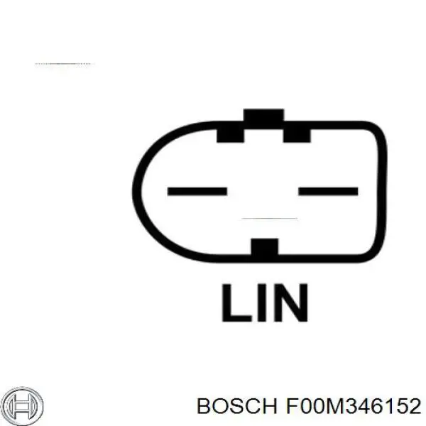 Реле зарядки генератора Bosch F00M346152 ціна, від 27.62 USD