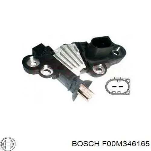 Реле зарядки генератора Bosch F00M346165 ціна, від 36.14 USD