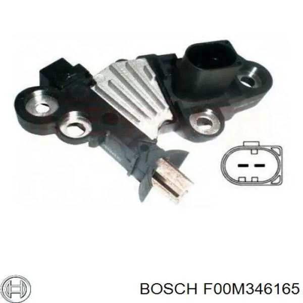 F00M346165 Bosch реле-регулятор генератора, (реле зарядки)
