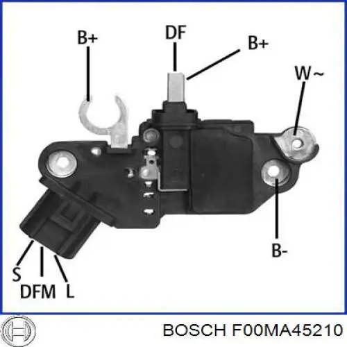 Реле-регулятор генератора, (реле зарядки) F00MA45210 Bosch