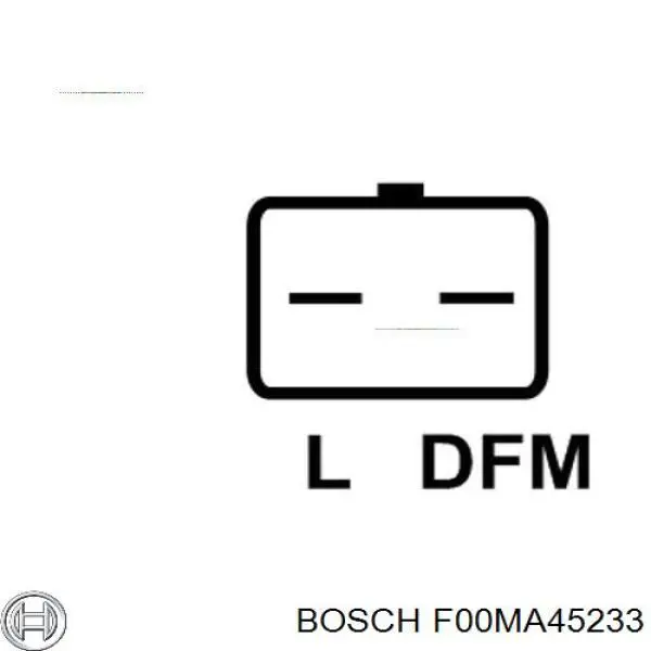 F00MA45233 Bosch Реле-регулятор (напруги)
